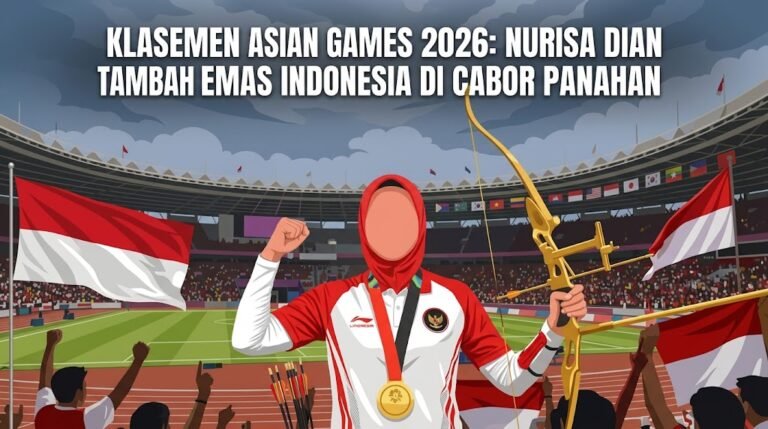 Klasemen Asian Games 2026: Nurisa Dian Tambah Emas ke-5 Indonesia di Cabor Panahan